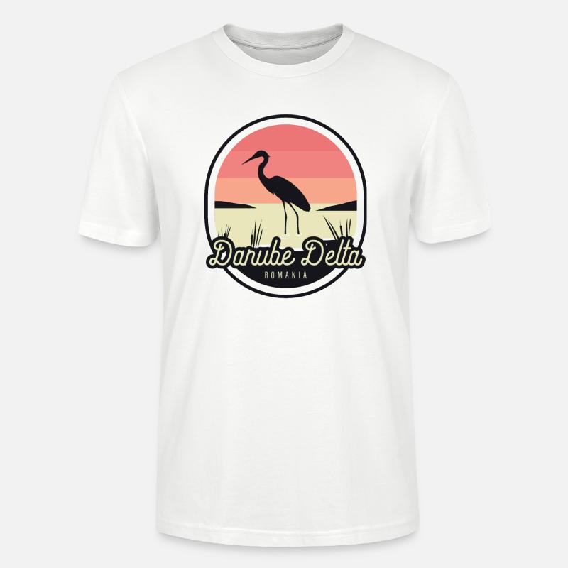 Delta du Danube - Roumain, Danube - T-shirt bio CRAFTER Stanley Stella Unisexe - blanc