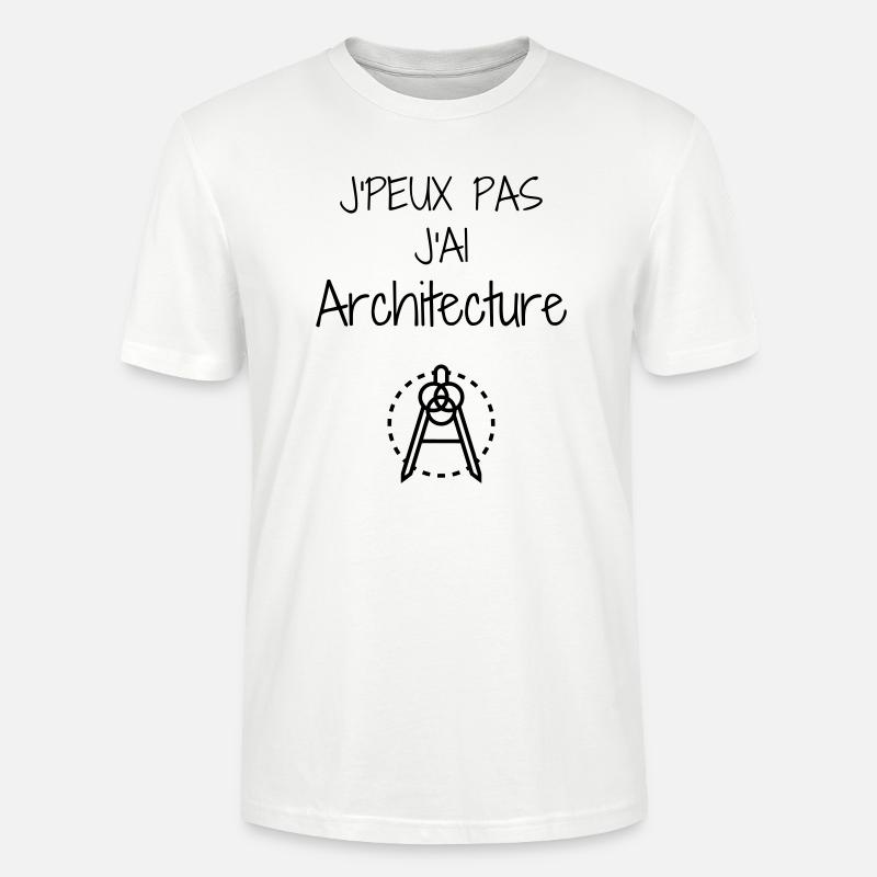 architecte / architecture / ingénieur / bâtiment - T-shirt bio CRAFTER Stanley Stella Unisexe - blanc