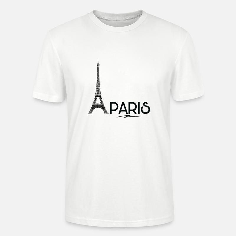 Paris - Eiffeltower - Stanley/Stella Unisex Bio-T-Shirt CRAFTER - Weiß