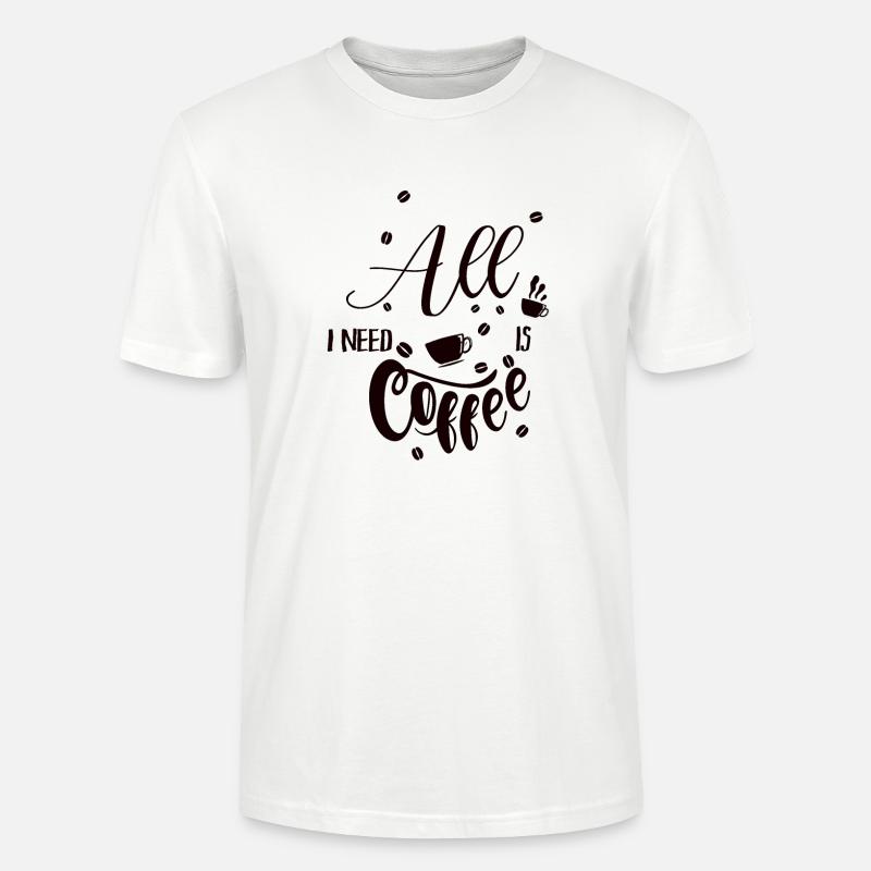 Kaffee - Stanley/Stella Unisex Bio-T-Shirt CRAFTER - Weiß
