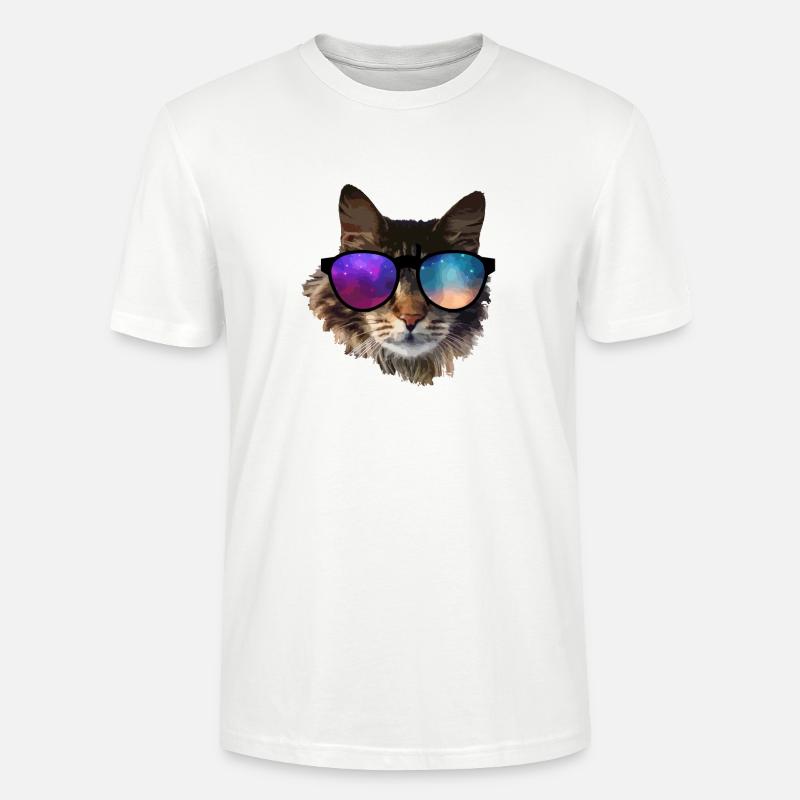 chat - T-shirt bio CRAFTER Stanley Stella Unisexe - blanc