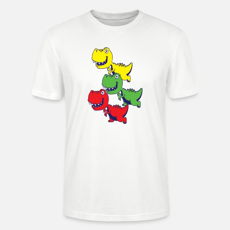 Dinosaurier T-Rex Babys - Stanley/Stella Unisex Bio-T-Shirt CRAFTER - Weiß