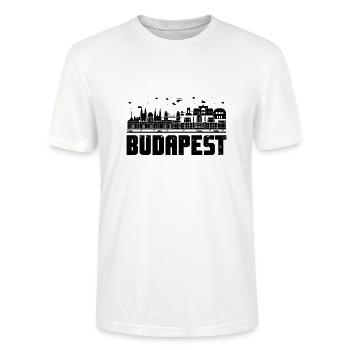 Budapest - Stanley/Stella Unisex Bio-T-Shirt CRAFTER - Weiß - Vorne - Alina (178cm) & Michal (187cm)
