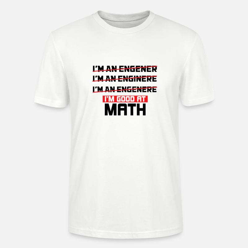 Nerd math - T-shirt bio CRAFTER Stanley Stella Unisexe - blanc