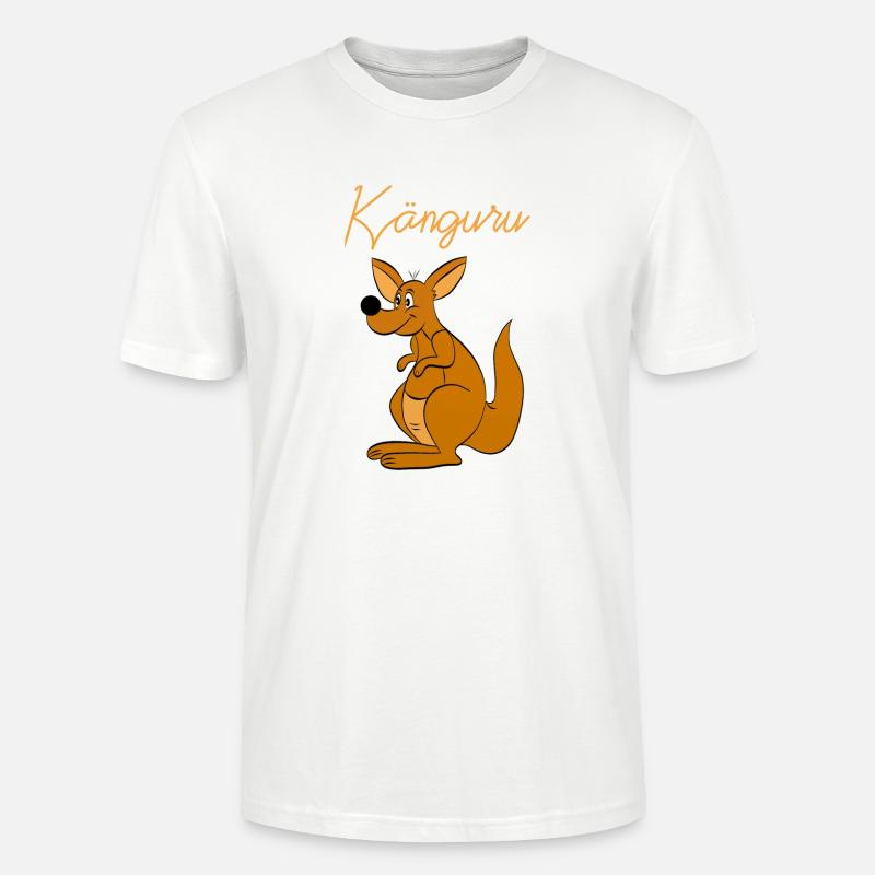 Känguru kangaroo - Stanley/Stella Unisex Bio-T-Shirt CRAFTER - Weiß