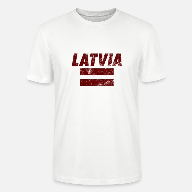 Idée cadeau Lettonie Russie Baltique - T-shirt bio CRAFTER Stanley Stella Unisexe - blanc