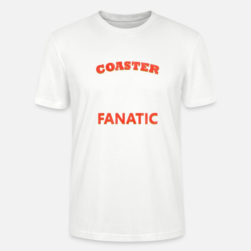 Rollercoaster Fanatic Achterbahn Freizeitpark - Stanley/Stella Unisex Bio-T-Shirt CRAFTER - Weiß