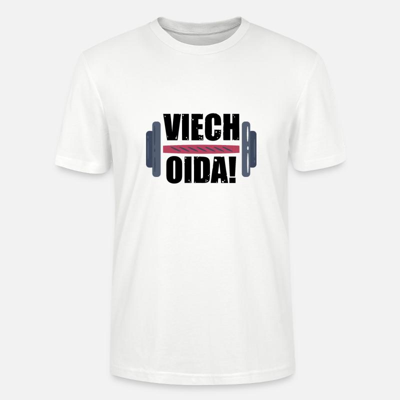 Viech Oida! Geschenk Idee - Stanley/Stella Unisex Bio-T-Shirt CRAFTER - Weiß
