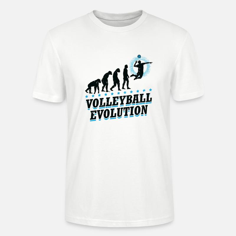 Evolution Volleyball Team Beachvolleyball - Stanley/Stella Unisex Bio-T-Shirt CRAFTER - Weiß