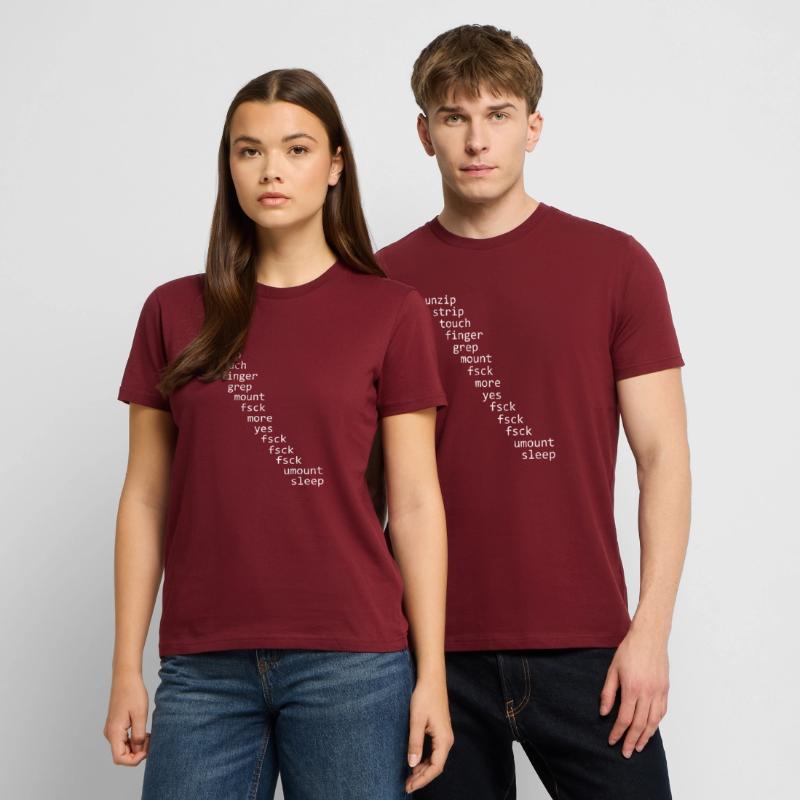 Unix Linux Programmer Sys Admin Sexy Shell Script Stanley/Stella CRAFTER Unisex Organic T-Shirt