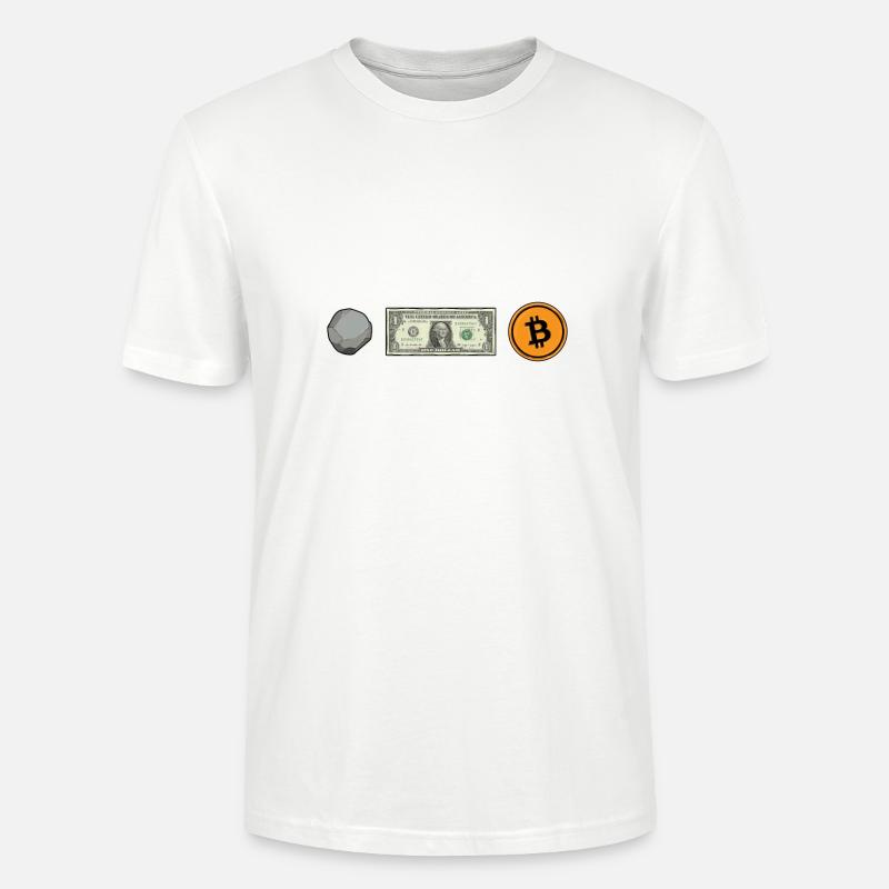Bitcoin evolution - Stanley/Stella CRAFTER Unisex Organic T-Shirt - white