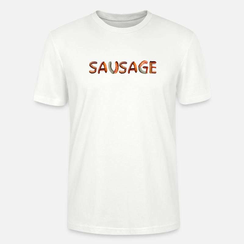 Wurst Sausage Fleisch Fleischesser - Stanley/Stella Unisex Bio-T-Shirt CRAFTER - Weiß
