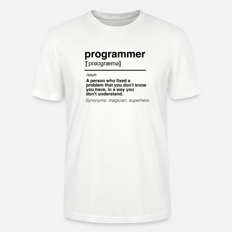 Lustig Software Entwickler Engineer Programmierer - Stanley/Stella Unisex Bio-T-Shirt CRAFTER - Weiß
