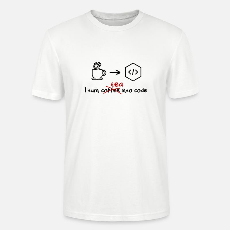 Tee Software Entwickler Engineer Programmer - Stanley/Stella Unisex Bio-T-Shirt CRAFTER - Weiß