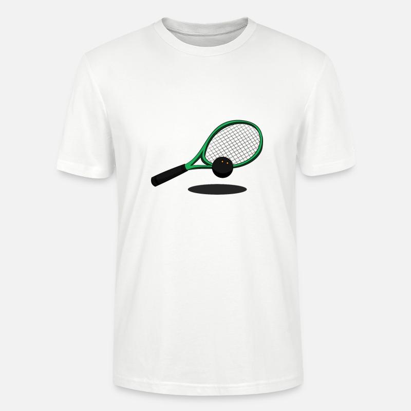 Squashball Squashball Schläger Squashen Squash - Stanley/Stella Unisex Bio-T-Shirt CRAFTER - Weiß