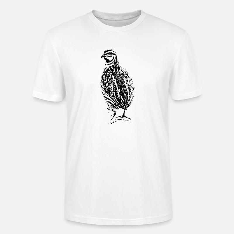 Conception de caille - T-shirt bio CRAFTER Stanley Stella Unisexe - blanc