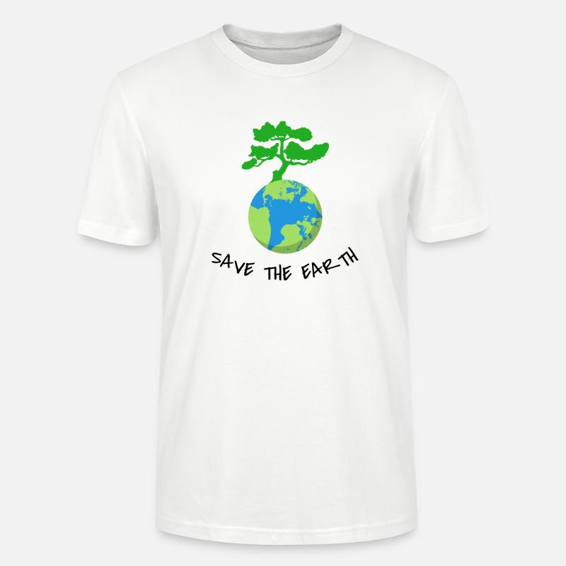 Save The Earth - Stanley/Stella Unisex Bio-T-Shirt CRAFTER - Weiß