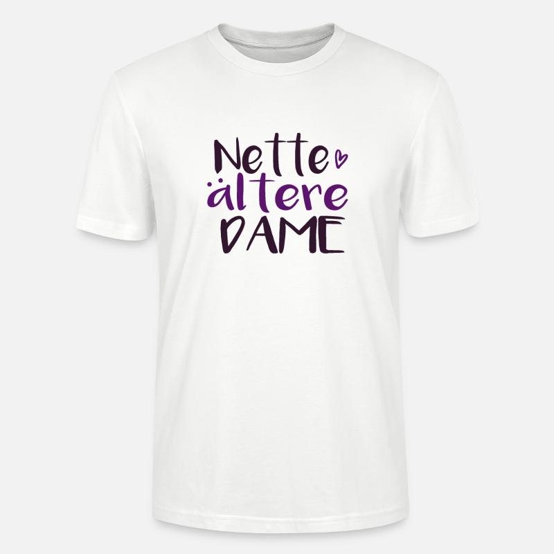 Nette alte Dame - Stanley/Stella Unisex Bio-T-Shirt CRAFTER - Weiß