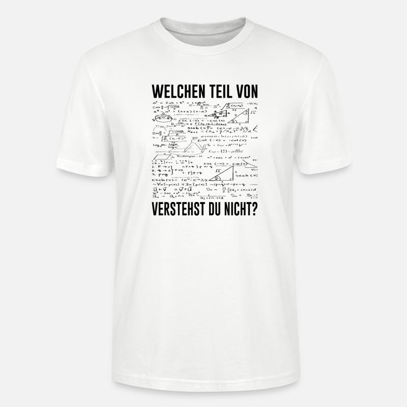 Mathe Mathelehrer Schule - Stanley/Stella Unisex Bio-T-Shirt CRAFTER - Weiß