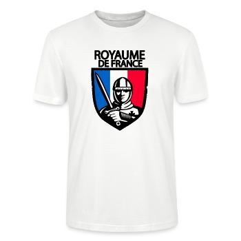 Royaume de France - T-shirt bio CRAFTER Stanley Stella Unisexe - blanc - Devant - Alina (178cm) & Michal (187cm)