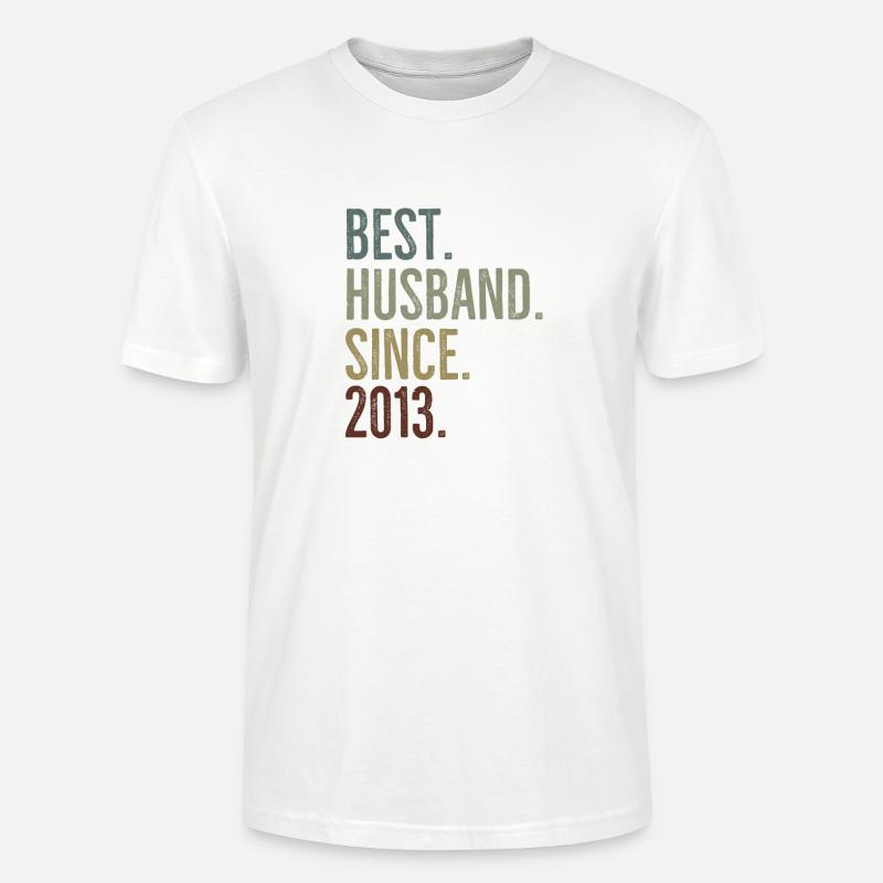 Bester Ehemann seit 2013 - Stanley/Stella Unisex Bio-T-Shirt CRAFTER - Weiß
