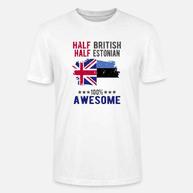 Halb Brite Halb Estländer - Stanley/Stella Unisex Bio-T-Shirt CRAFTER - Weiß