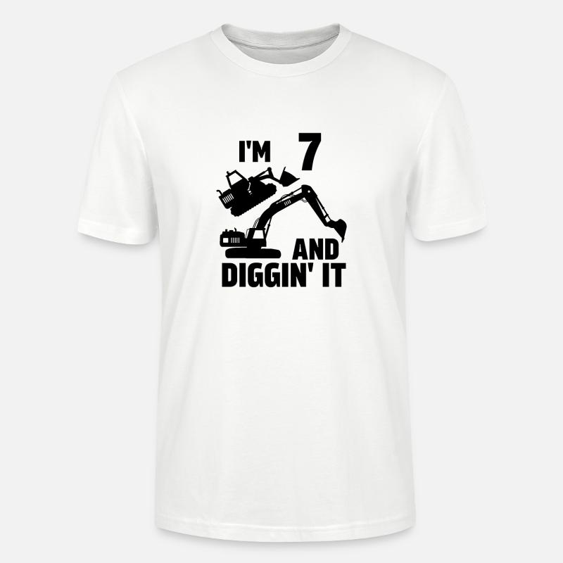 7 und Diggin' It - Stanley/Stella Unisex Bio-T-Shirt CRAFTER - Weiß