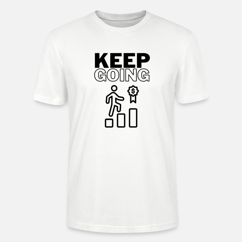 Keep Going - Stanley/Stella Unisex Bio-T-Shirt CRAFTER - Weiß