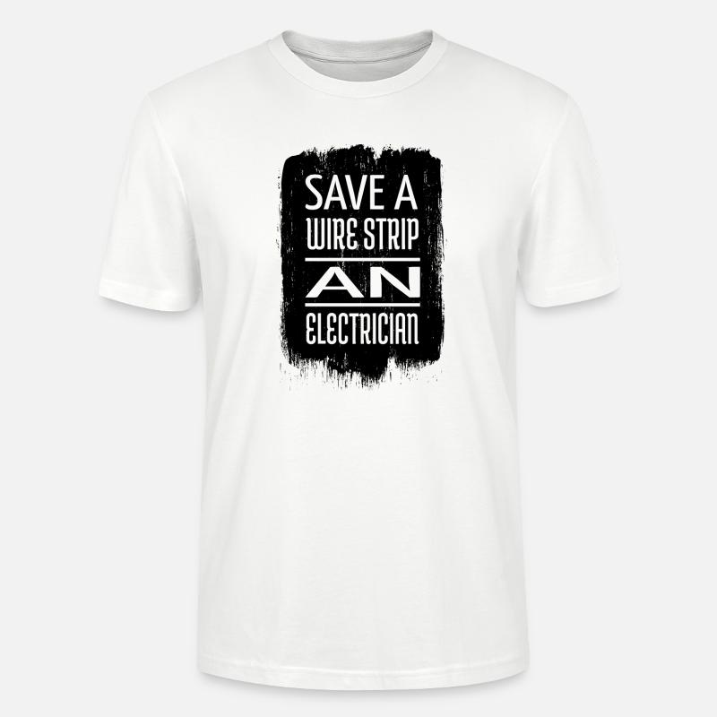 awesome electrical electrician electrical engineer - Stanley/Stella Unisex Bio-T-Shirt CRAFTER - Weiß