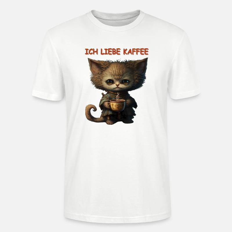 Ich liebe Kaffee - Stanley/Stella Unisex Bio-T-Shirt CRAFTER - Weiß