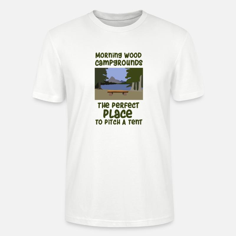 Camping slogan camping - T-shirt bio CRAFTER Stanley Stella Unisexe - blanc