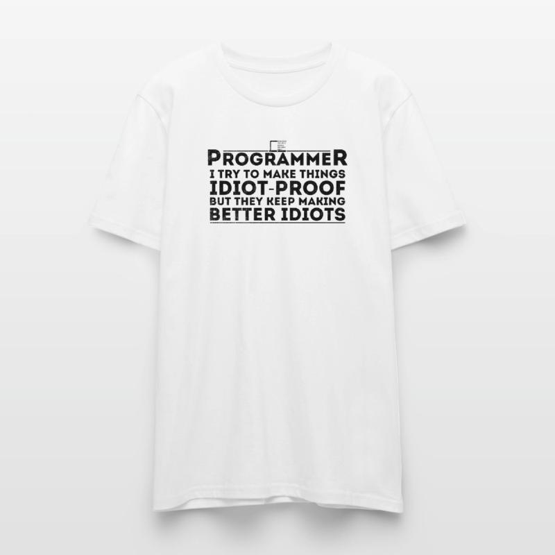 Funny Programmer Humor Computer Coder Programming Stanley/Stella CRAFTER Unisex Organic T-Shirt