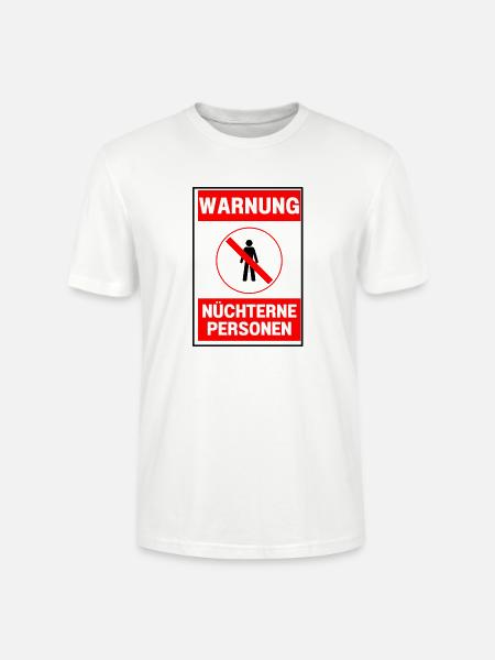 Nüchterne Personen schrecklich - Stanley/Stella Unisex Bio-T-Shirt CRAFTER - Weiß