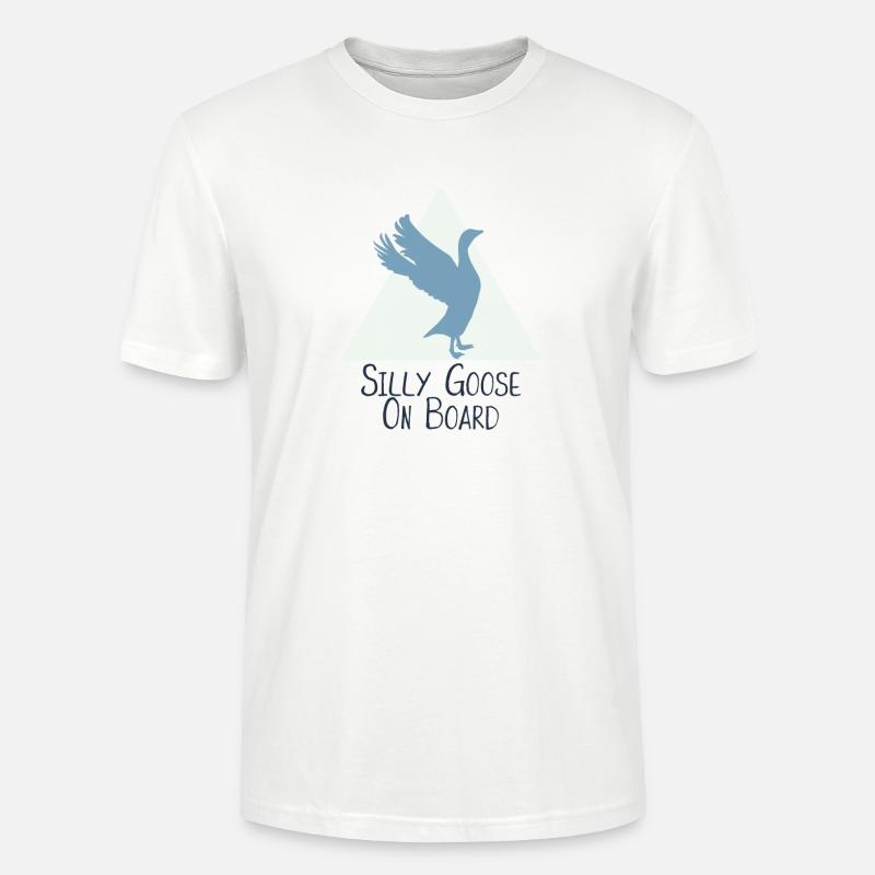 Silly Goose On Board - Stanley/Stella Unisex Bio-T-Shirt CRAFTER - Weiß