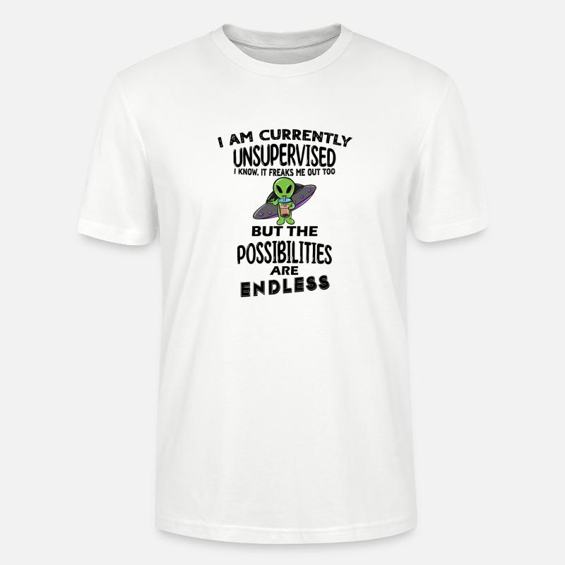 I am currently unsupervised - Stanley/Stella Unisex Bio-T-Shirt CRAFTER - Weiß