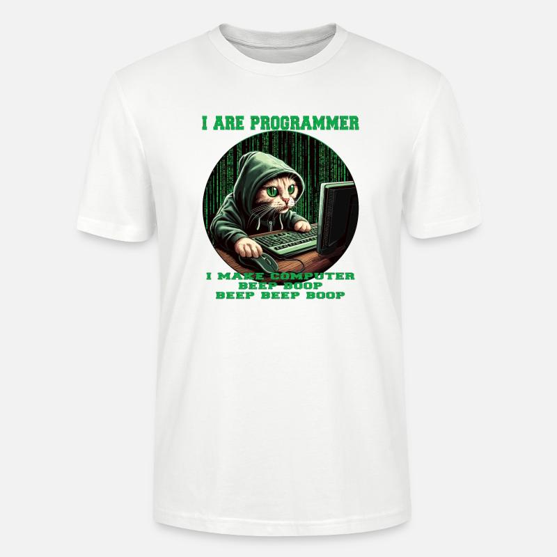 Ich bin Programmierer - Stanley/Stella Unisex Bio-T-Shirt CRAFTER - Weiß