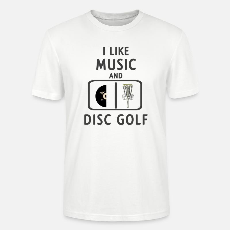 Disc golf - Stanley Stella CRAFTER unisex økologisk-T-shirt - hvid