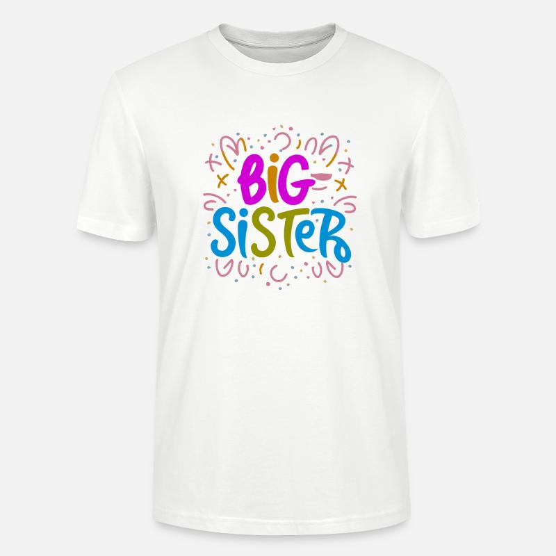 GROßE SCHWESTER - Stanley/Stella Unisex Bio-T-Shirt CRAFTER - Weiß