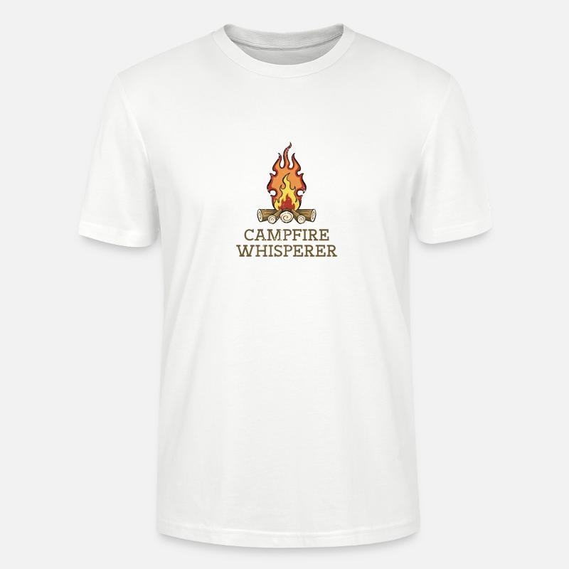 Campfire Whisperer - Stanley/Stella Unisex Bio-T-Shirt CRAFTER - Weiß
