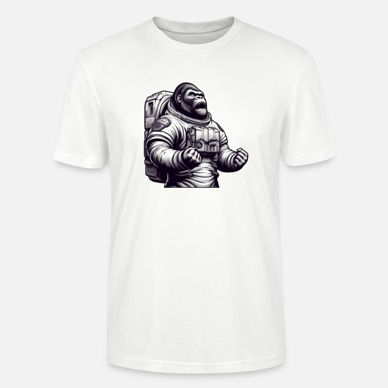 Gorille astronaute dans l’espace - T-shirt bio CRAFTER Stanley Stella Unisexe - undefined