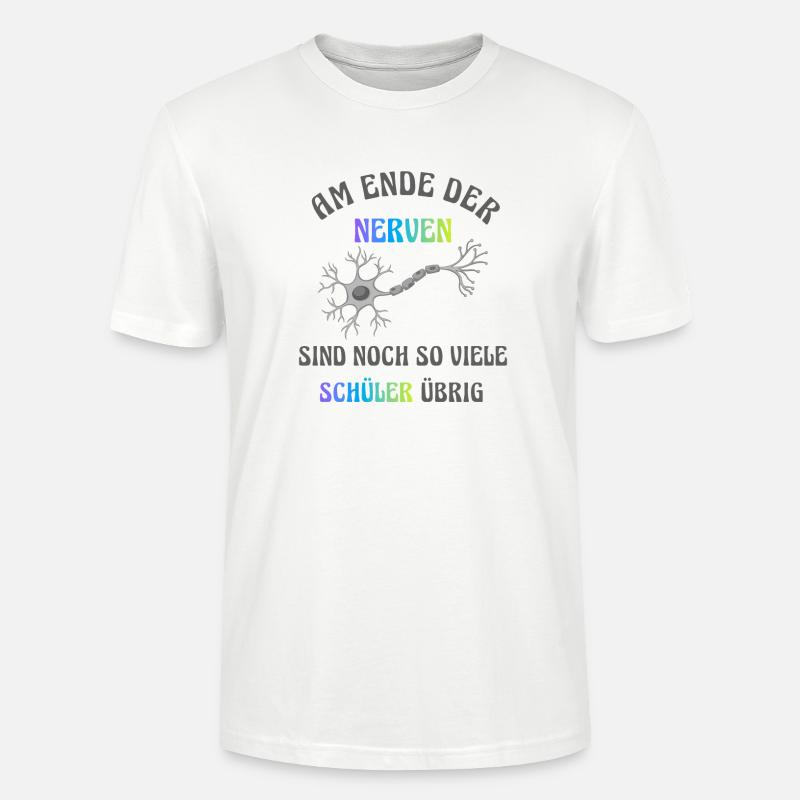 Am Ende der Nerven - Stanley/Stella Unisex Bio-T-Shirt CRAFTER - Weiß