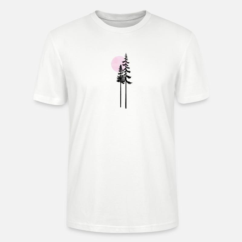 Mondschein-Silhouette Moonlit Silhouette - Stanley/Stella Unisex Bio-T-Shirt CRAFTER - Weiß