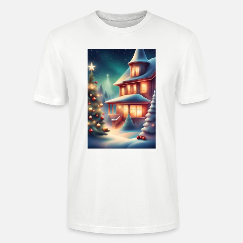 Merveilleuse période de Noël - T-shirt bio CRAFTER Stanley Stella Unisexe - blanc