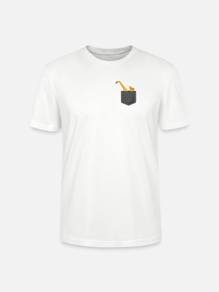 Saxophone Pocket - Stanley/Stella Unisex Bio-T-Shirt CRAFTER - Weiß