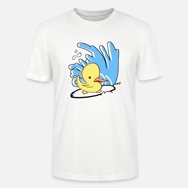 Surfin'Duck - Stanley/Stella Unisex Bio-T-Shirt CRAFTER - Weiß