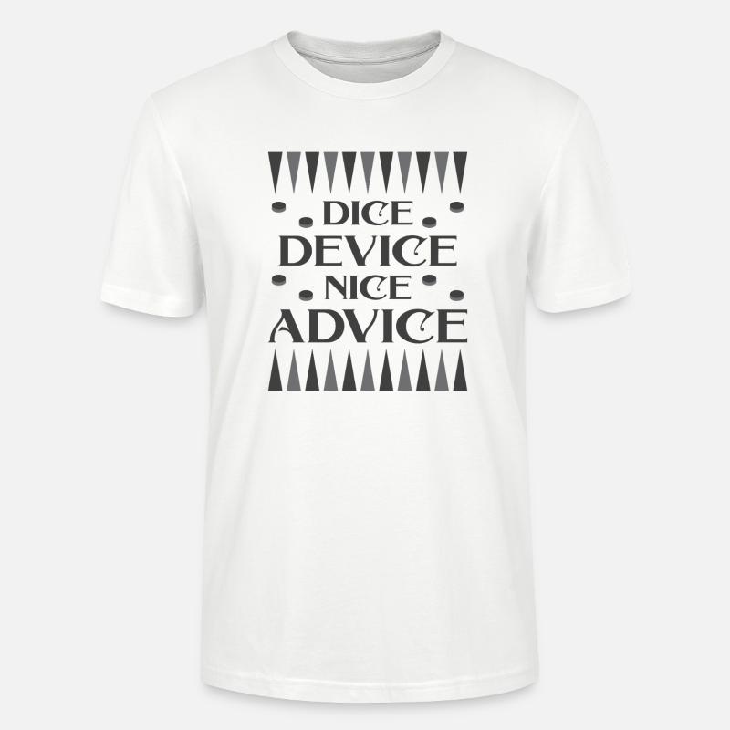 Backgammon Spiel - Stanley/Stella Unisex Bio-T-Shirt CRAFTER - Weiß