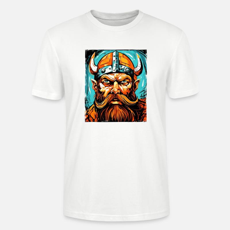 Wikinger Krieger Valhalla Odin - Stanley/Stella Unisex Bio-T-Shirt CRAFTER - Weiß