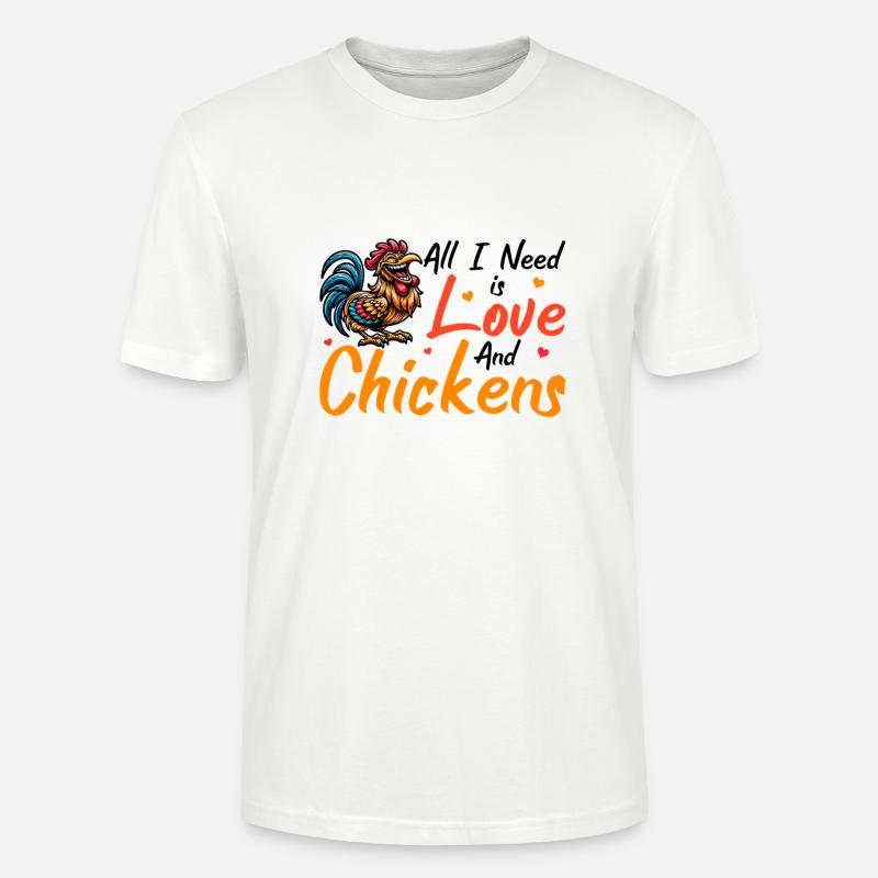 Poulets Poulets - T-shirt bio CRAFTER Stanley Stella Unisexe - blanc