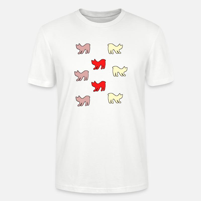 Chats sans queue - T-shirt bio CRAFTER Stanley Stella Unisexe - blanc
