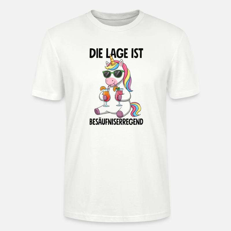 Die Lage Ist Besäufniserregend - Stanley/Stella Unisex Bio-T-Shirt CRAFTER - Weiß